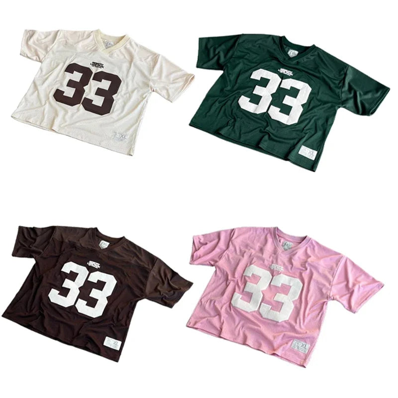 Maxct Y2K T Shirt Men Mesh Jersey Quick Dry T Shirt Breathable Streetwear Oversized College Sports Wear Unisex Football Training Wear - Image 2