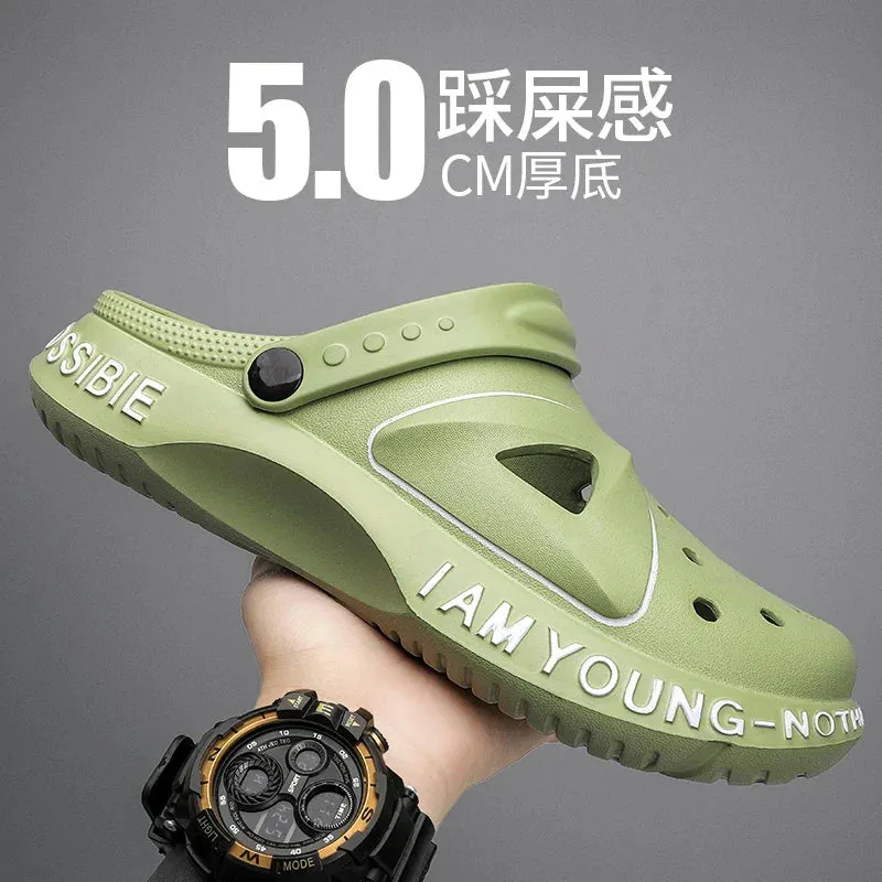 Soft Bottom Outdoor Pool Shoes for Men Cave Clogs Slippers Maxct