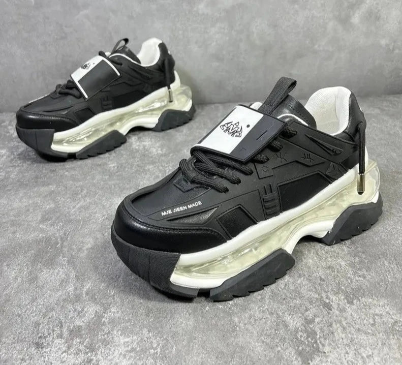Height Increased Air Cushion Platform Sneakers for Men Maxct