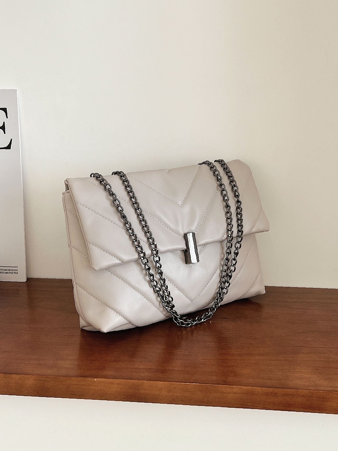 Maxct - Chevron Chain Tote Bag  - Women Tote Bags