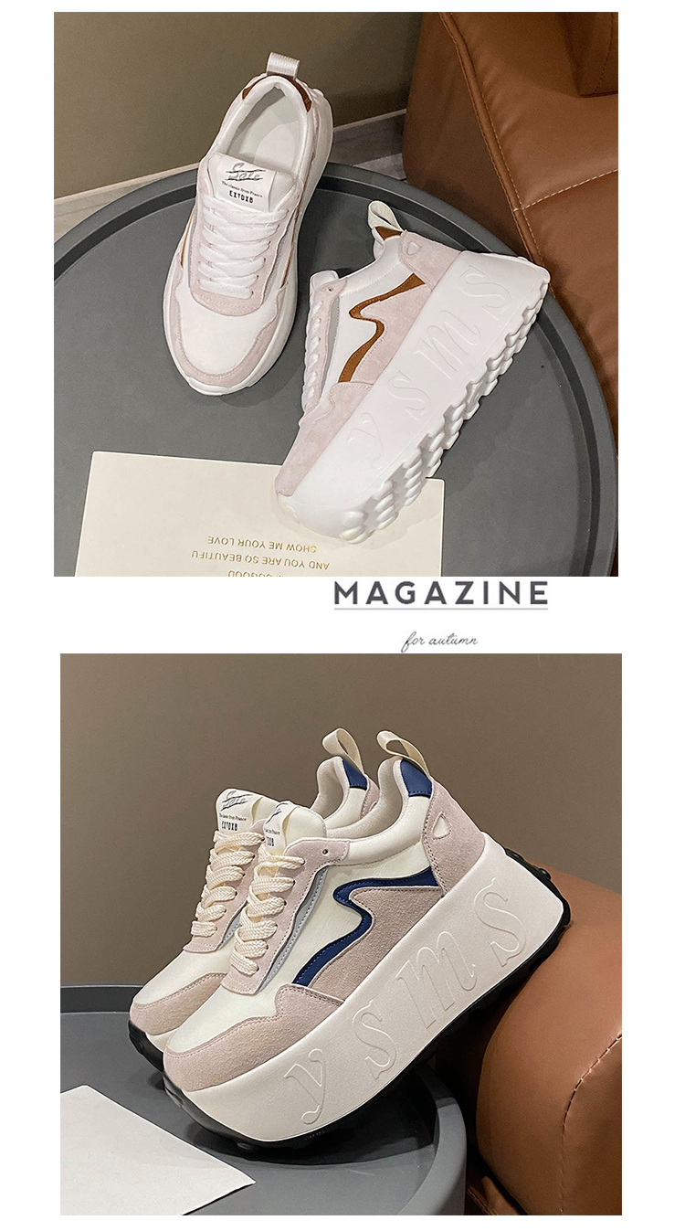 Thick Bottom Platform Sneakers for Women Footwear Trainer