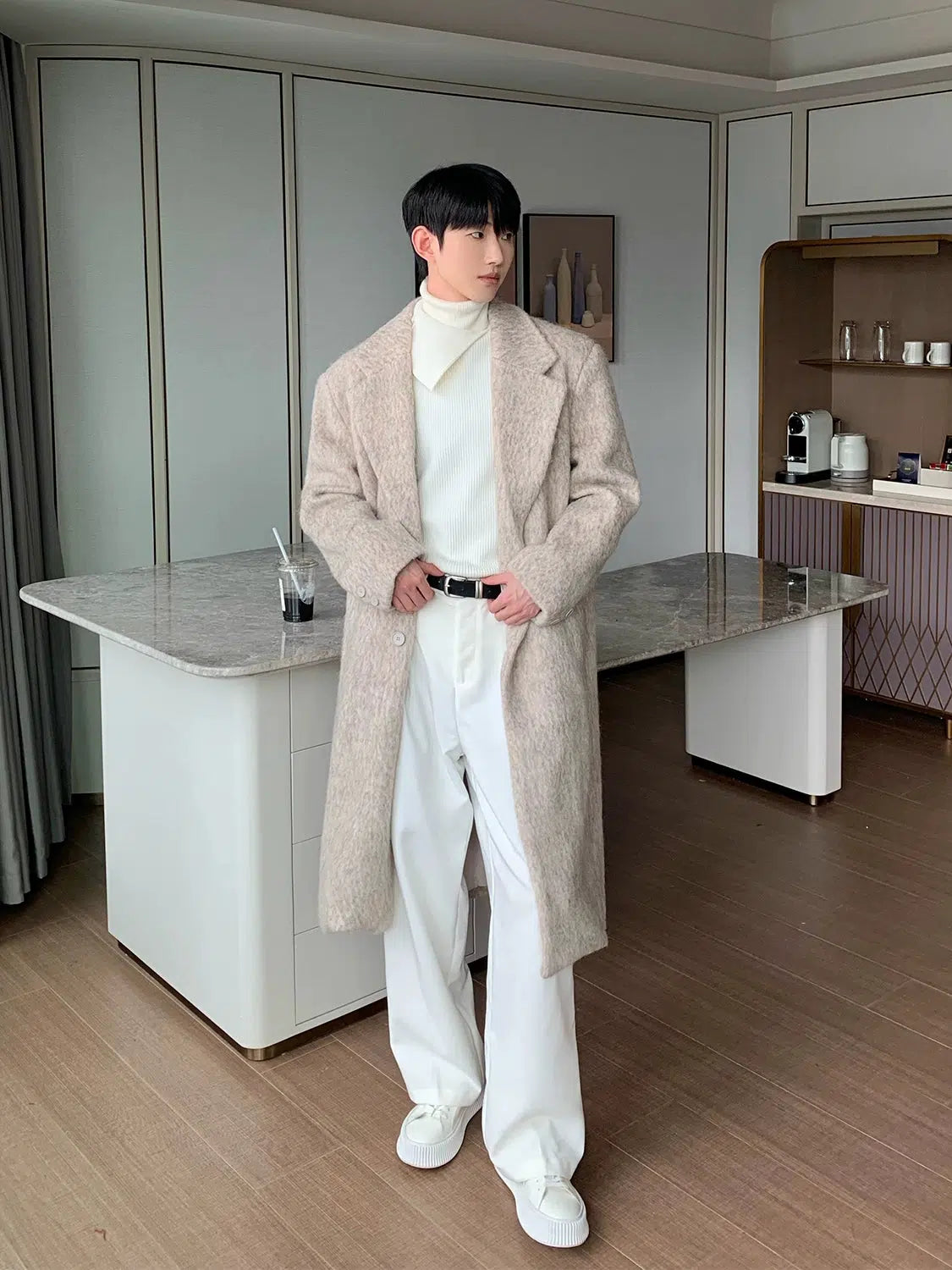 Maxct Mid-length Windbreaker Woolen Coat