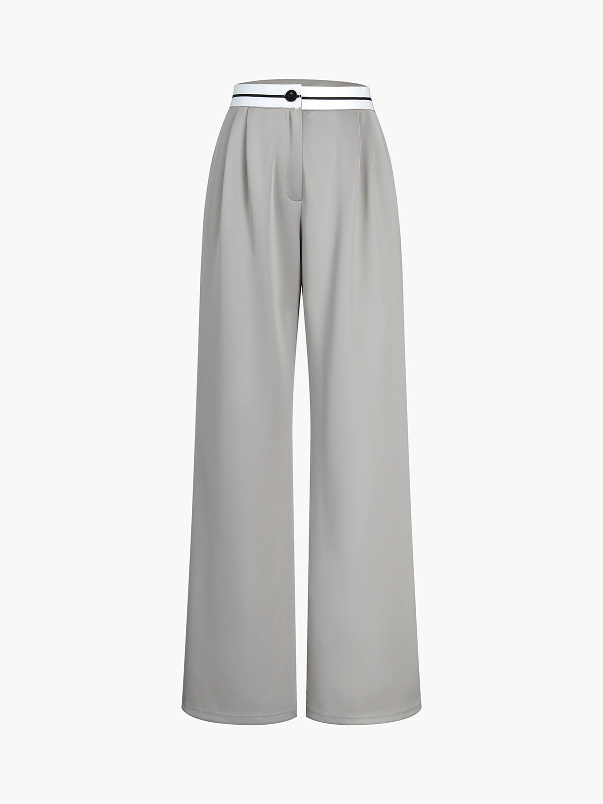 Maxct Tube Top Two Piece Contrast Waistband Pants Set