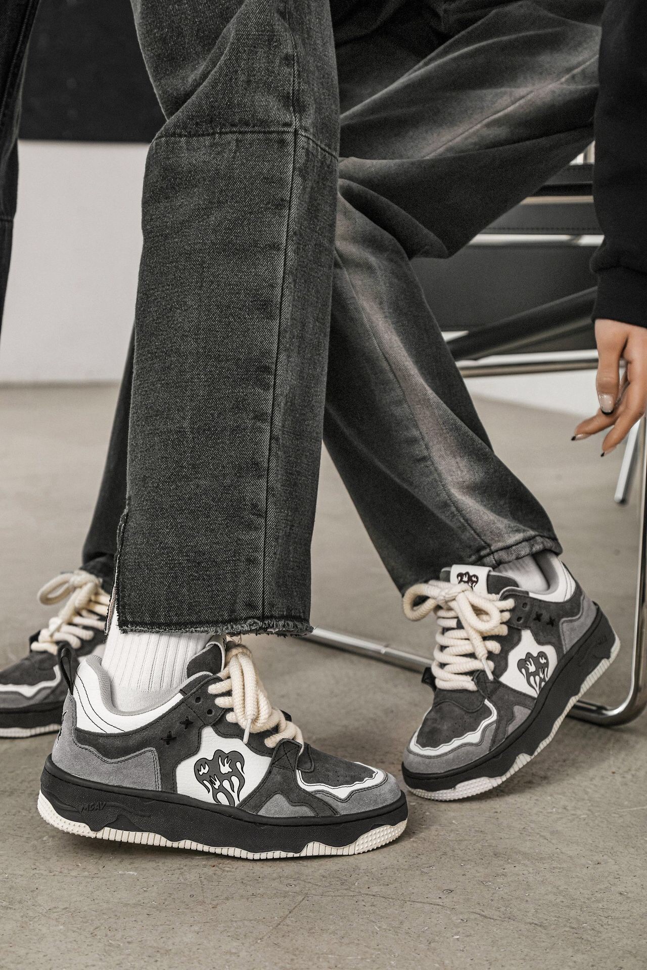 Punk Goth Volcano Sneakers