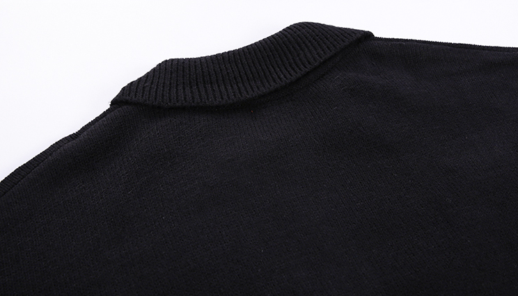 Maxct 2590 Knitted Half Button Up Sweater