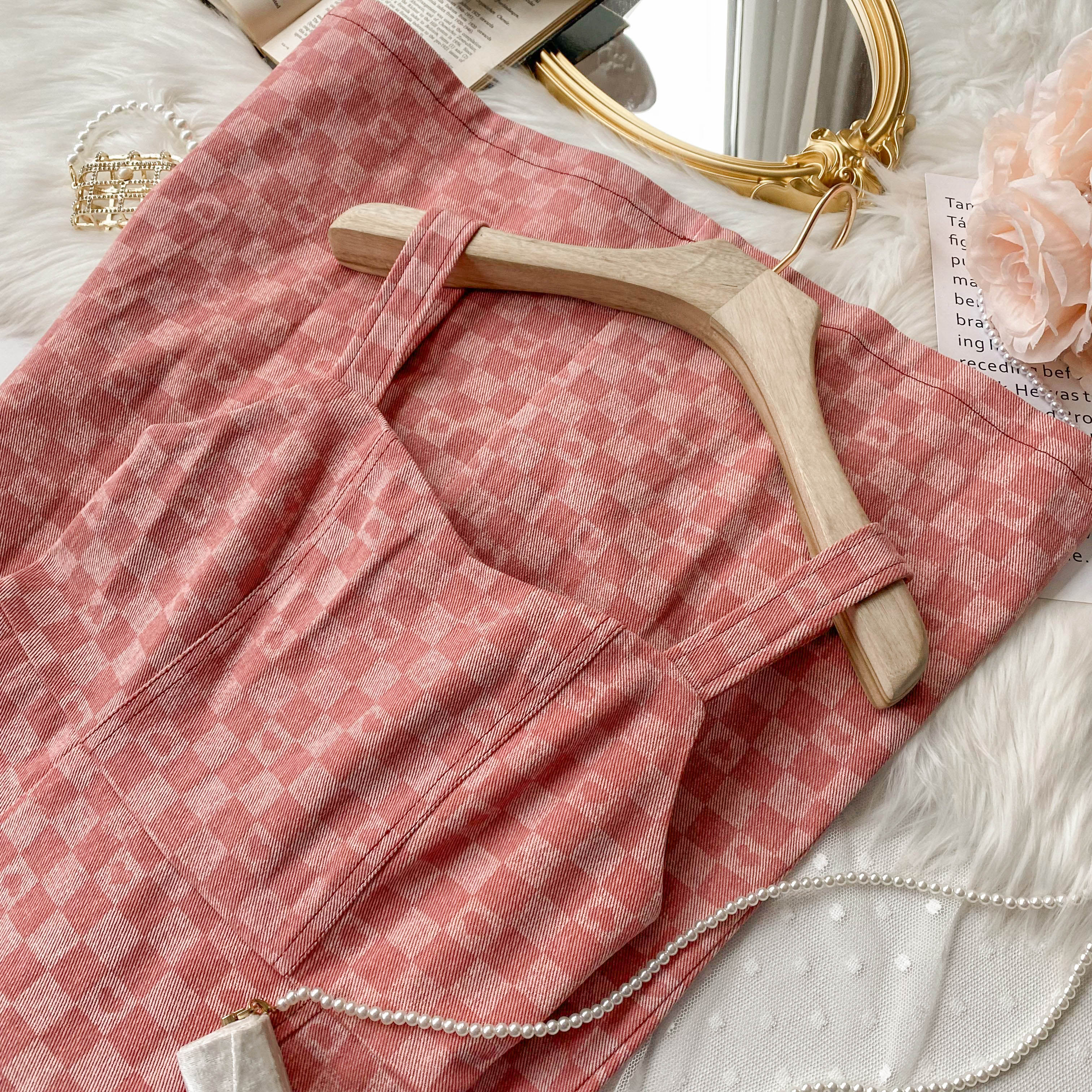 Heart Checkerboard Asymmetrical Dress Maxct