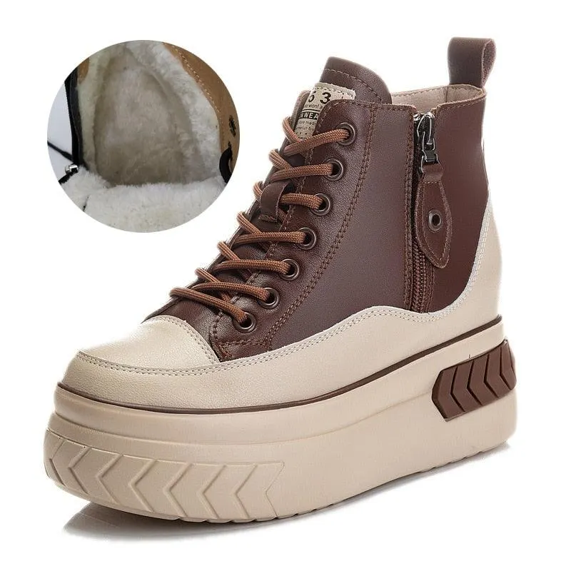 Platform Sneaker Boots for Women Maxct