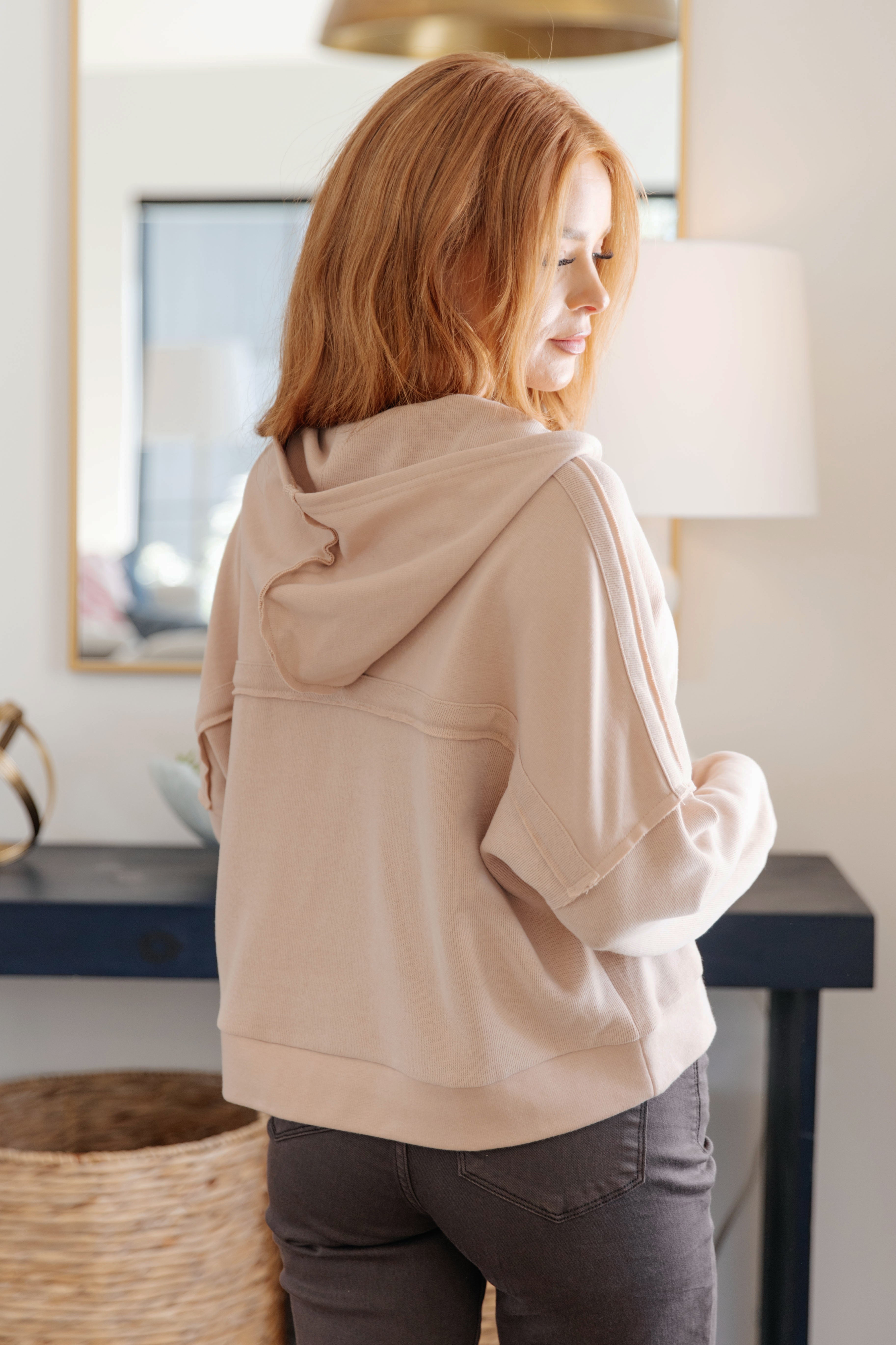 Maxct &Throwback Heartthrob Hoodie in Beige