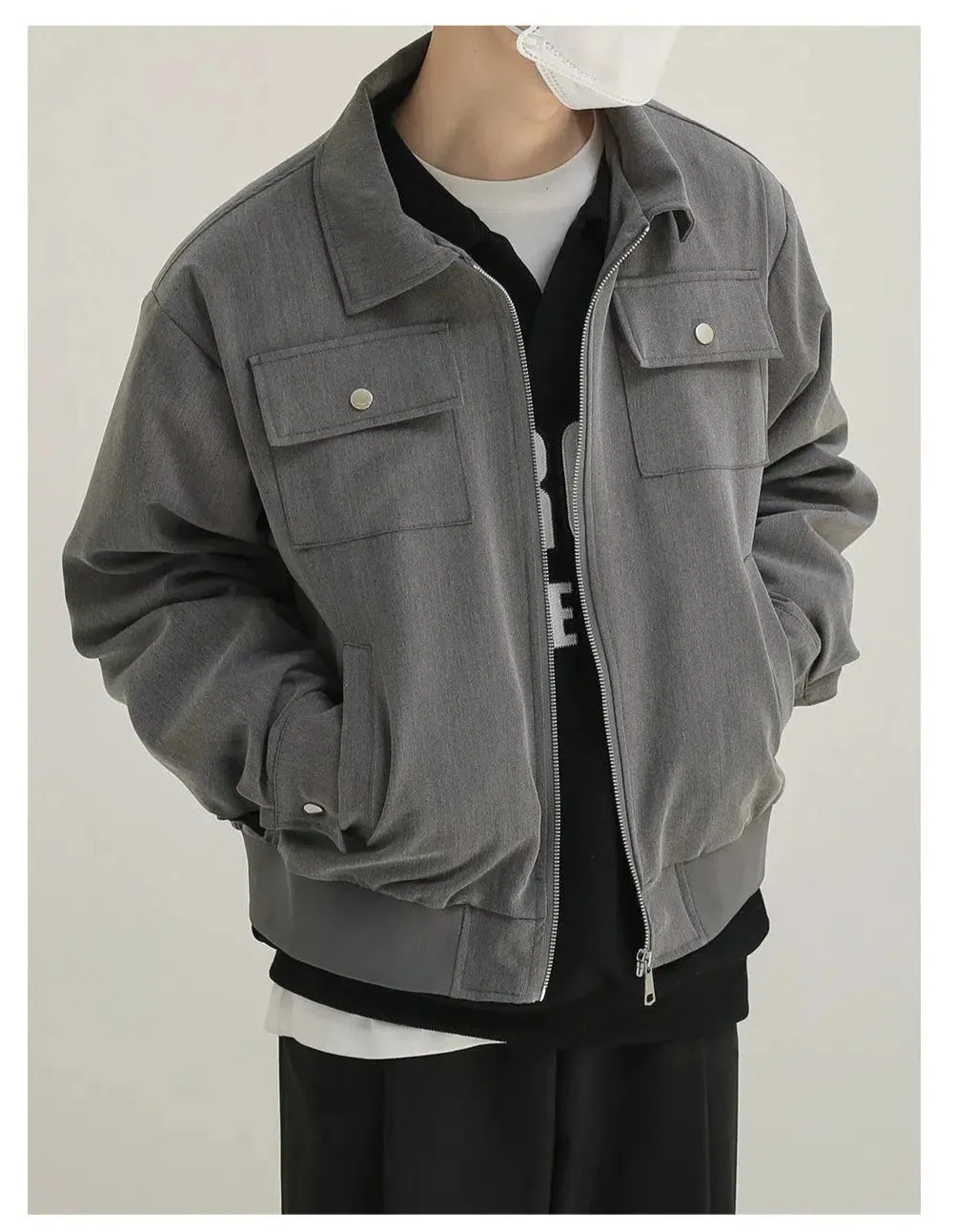 Maxct Minimalist Short Full Zip Jacket