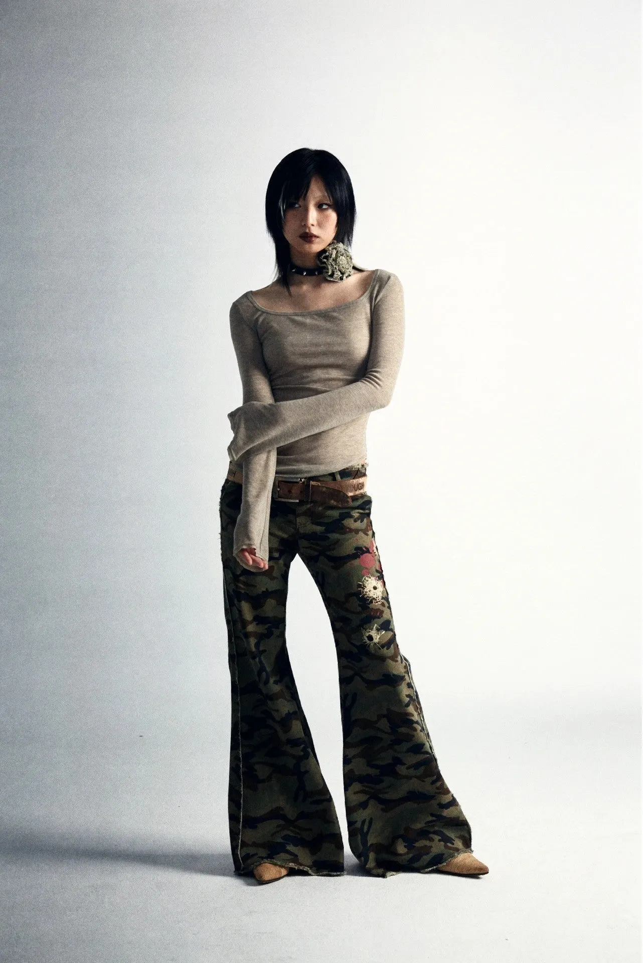 Maxct &Fairy Grunge Back Print Top