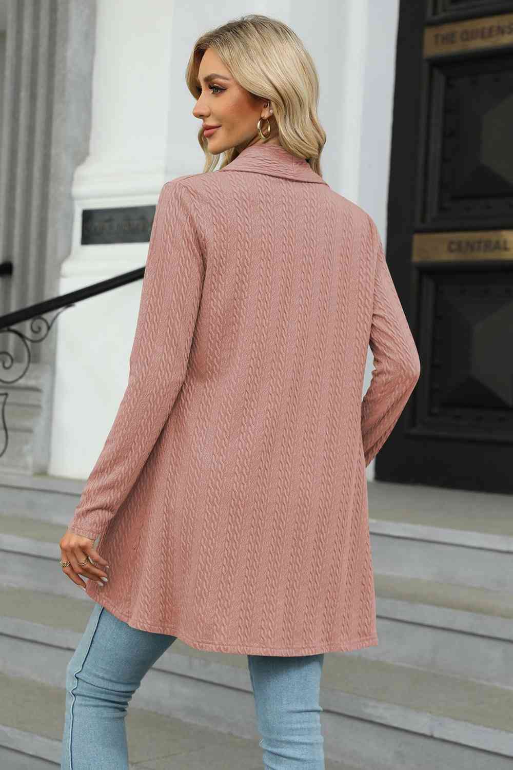 Maxct &Open Front Long Sleeve Cardigan