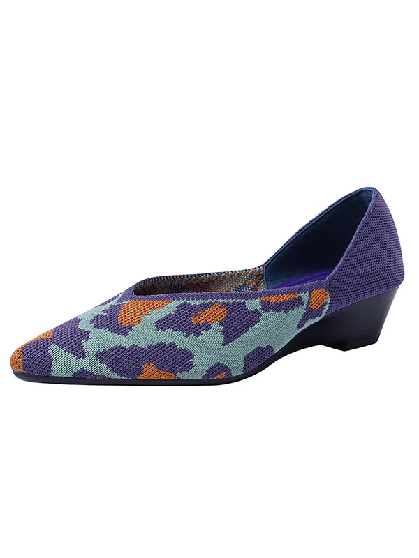 Urban Woven Multi-Color Casual Low Heels Shoes Maxct