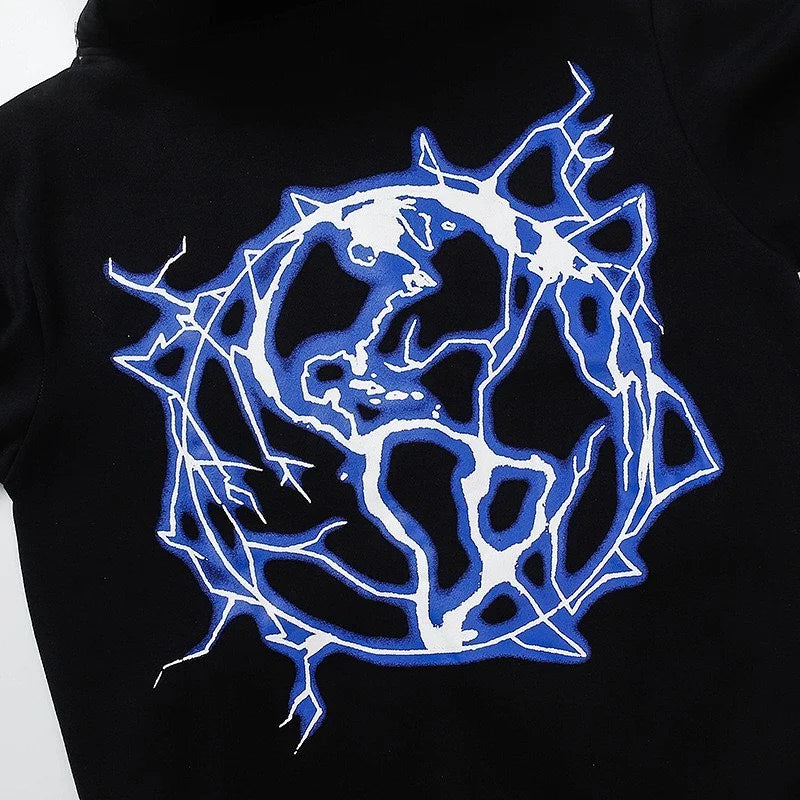 Maxct Y2K Women's Men's Hoodies Clothing Long Sleeve Pullover Sweatshirt Streewear Oversize hi-pop vintage hoodies kpop kpop dance