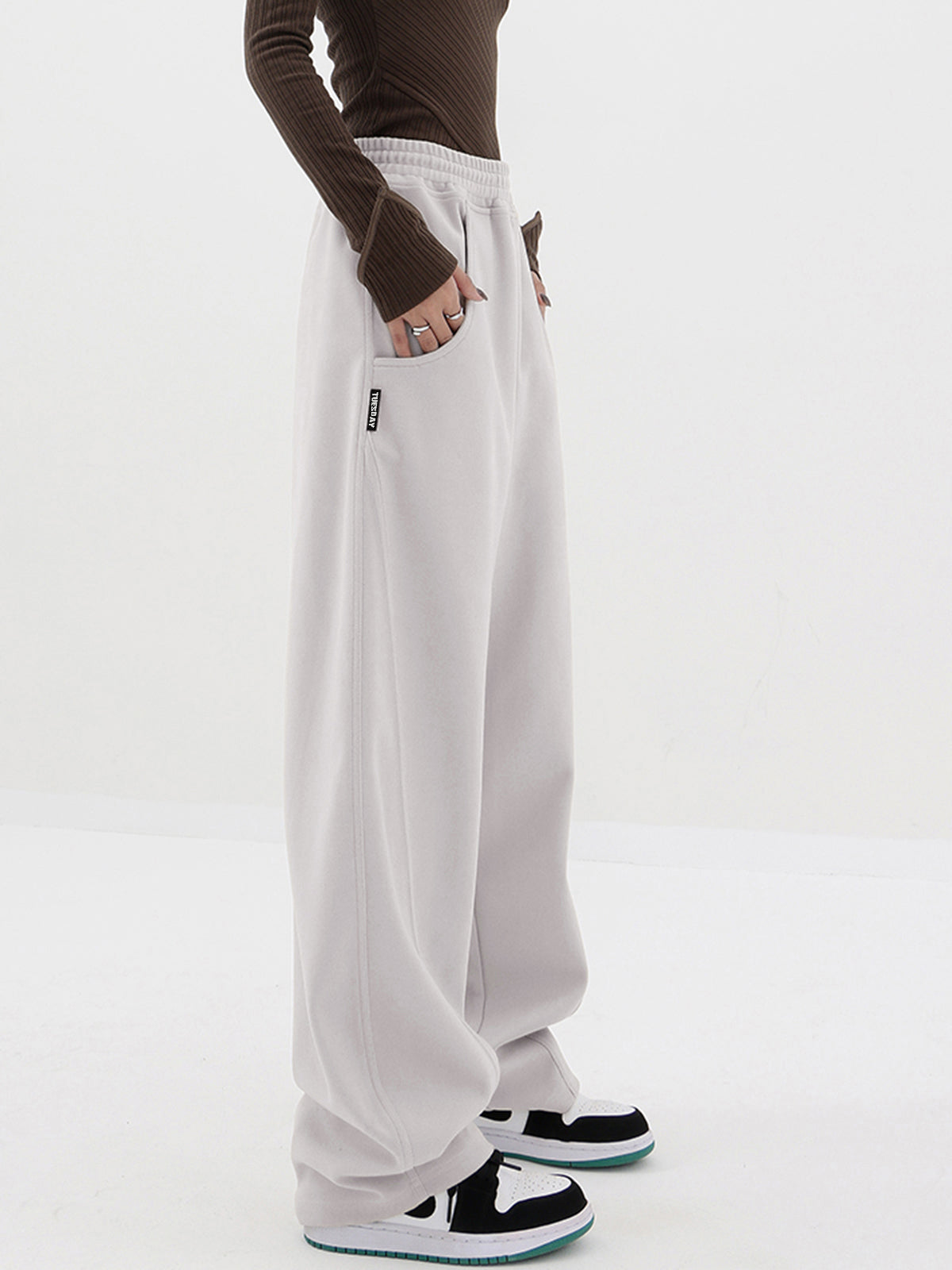 Maxct Baggy Solid Wide Leg Pants