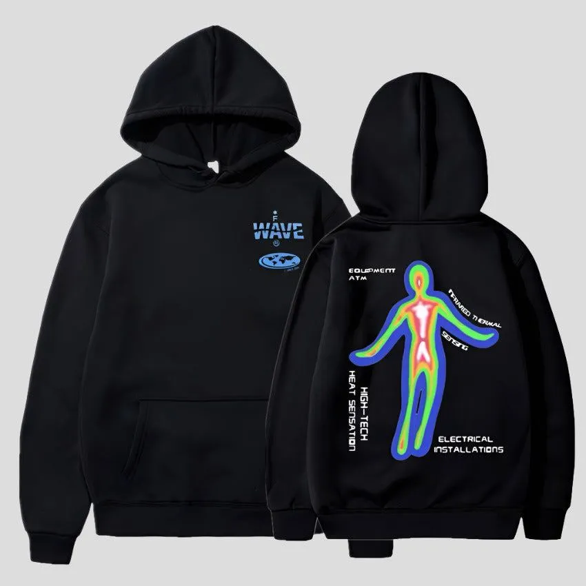 Unisex Thermal Graphic Print Hoodies Maxct