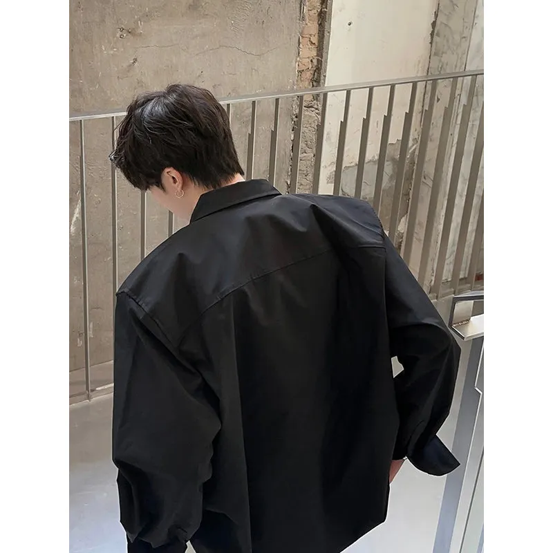 JM Plain Padded Shoulders Shirt Maxct