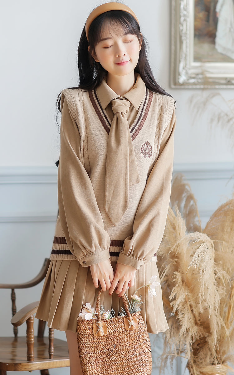 Prep School Vest & Dress Set Maxct