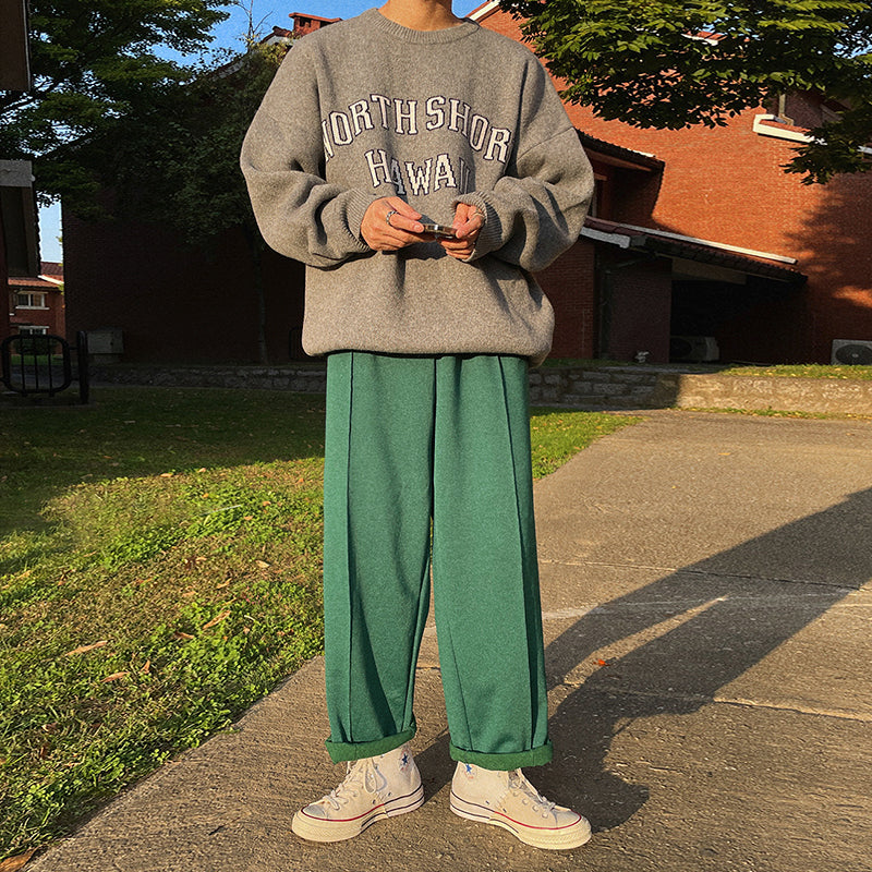 Maxct 6144 Knitted Hawaii Lettered Pullover Sweater