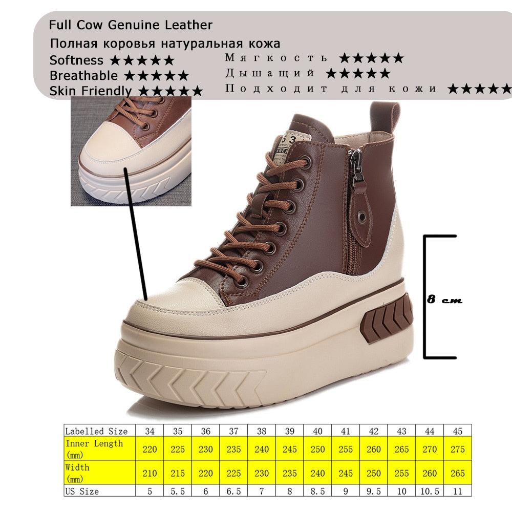 Platform Sneaker Boots for Women Maxct