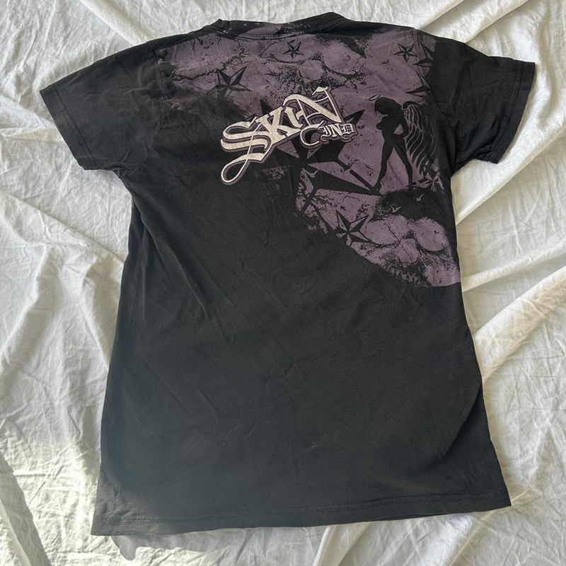 Cyber Grunge E-girl Gothic Crop Tops Women's T-shirt 00s Retro Graphic Print Short Sleeve Tees Harajuku Japanese Y2K Clothes