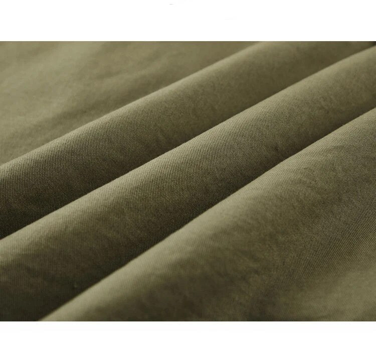 &Men's Fleece & Cashmere Lined ARMY Bomber Jacket