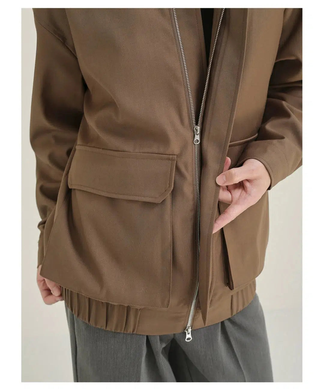 Maxct Anti-wrinkle Multi Pocket Lapel Jacket