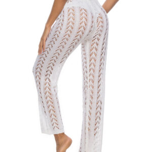 Maxct &Cutout Drawstring High Waist Swim Pants