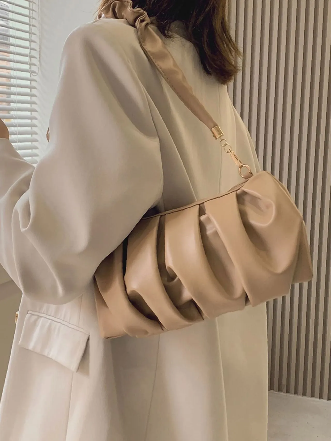 Bag For Love - Minimalist Ruched Bag  - Women Maxct Bags
