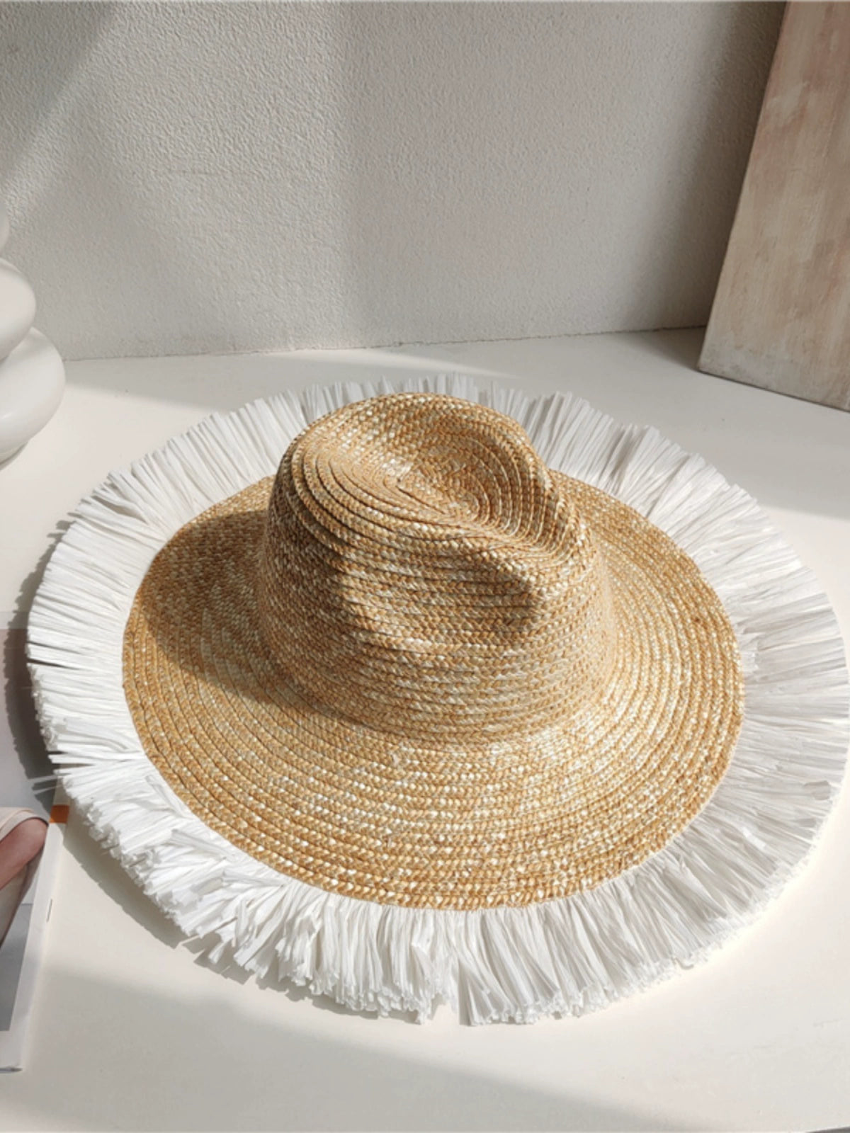 Maxct Sun Hat Fashion Wind Straw Women's Burrs Straw Hat