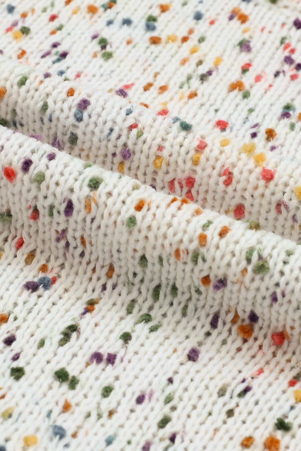 Maxct &Confetti Round Neck Long Sleeve Sweater