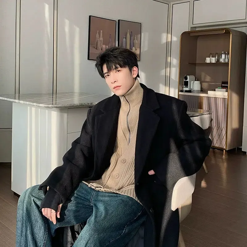 Maxct Mid-length Woolen Trench Coat