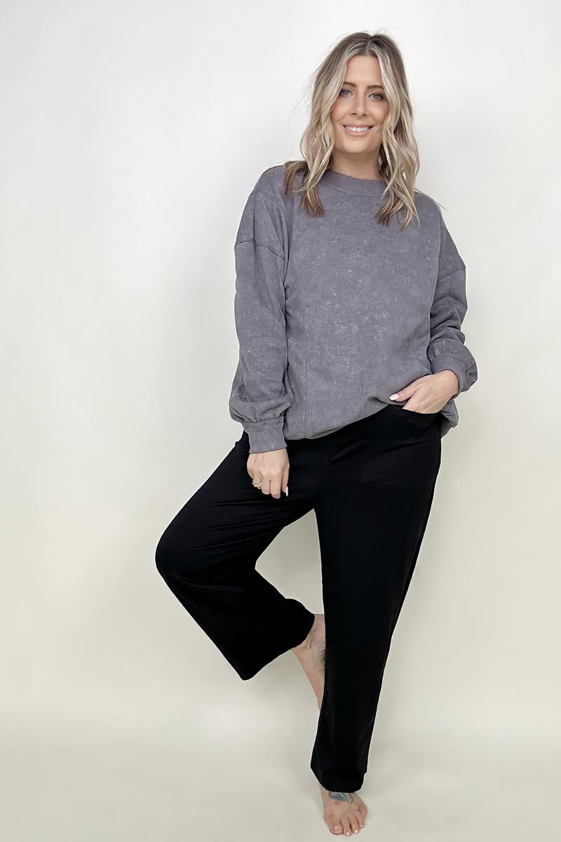 Maxct &Twist Detail Reversible Oversized Sweatshirt With Pockets