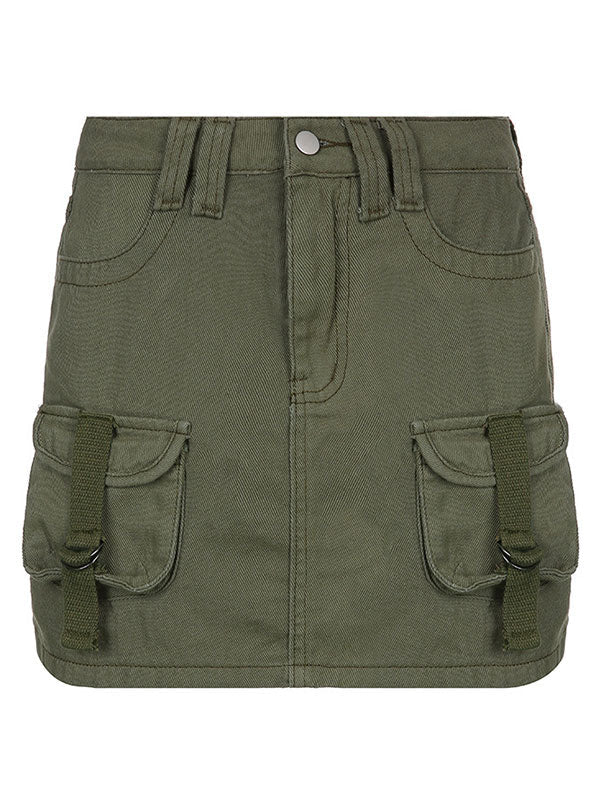 Size Friendly Pocket Cargo Mini Skirt Maxct