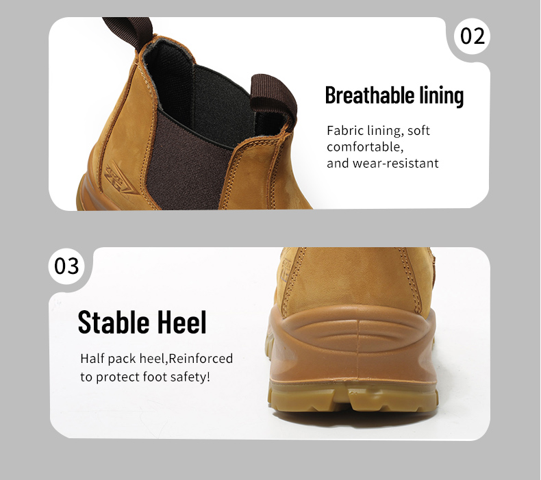Genuine Leather Work Safety Chelsea Boots for Men - true deals club