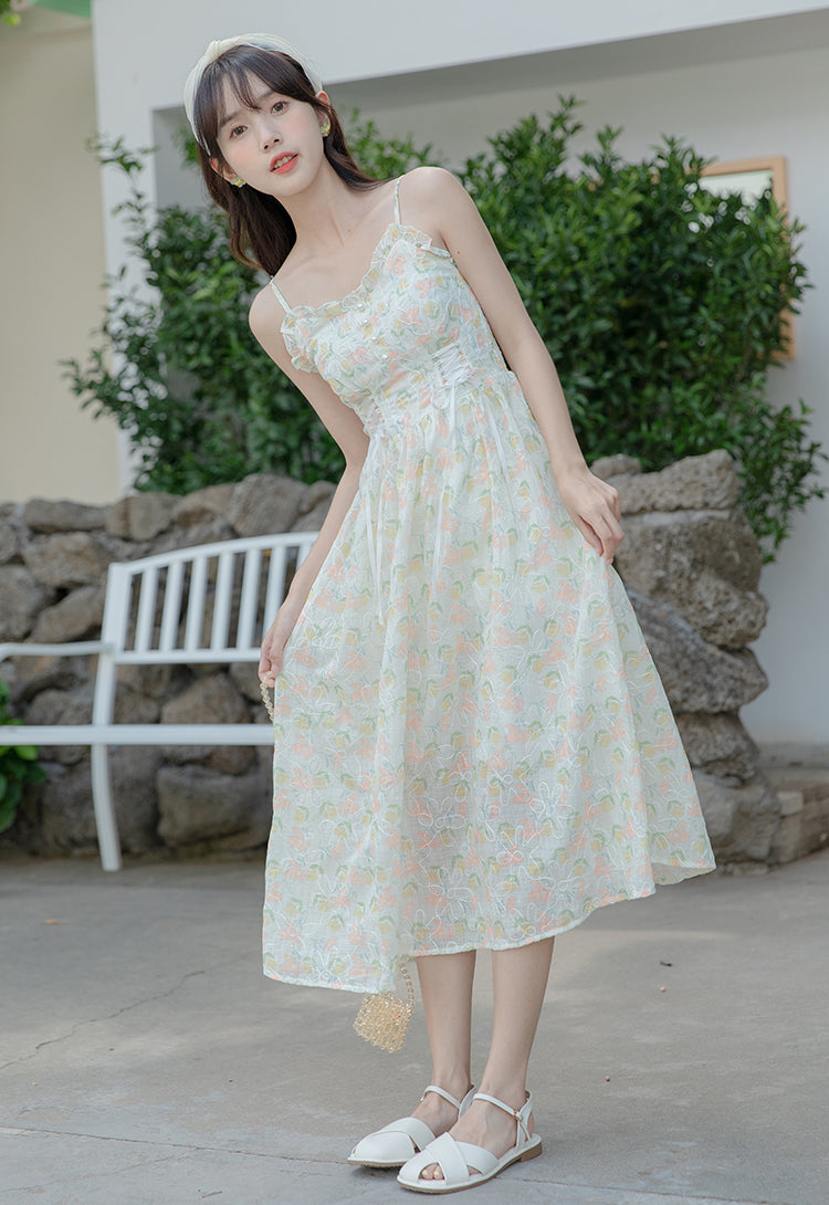 Watercolor Garden Cami Dress Maxct