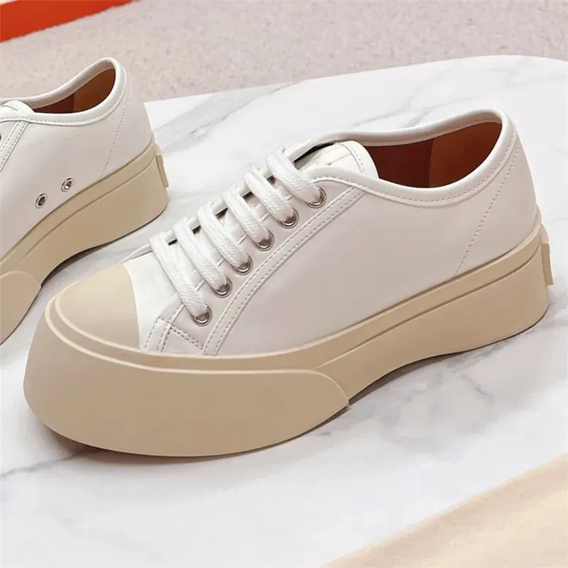 Platform Sneakers Round Toe for Women Maxct