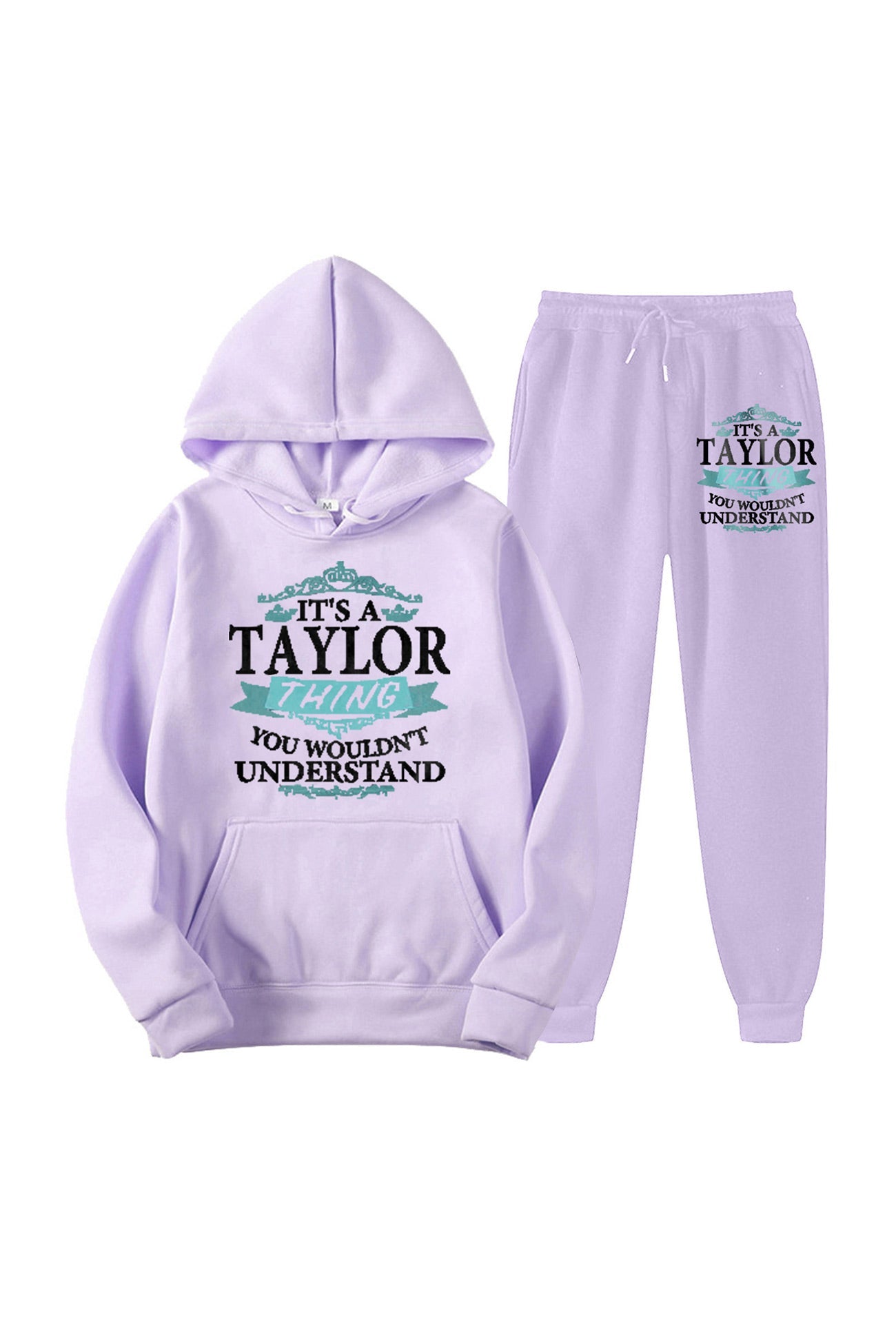Maxct-Taylor's Graphic Hoodie Long Pants Suits