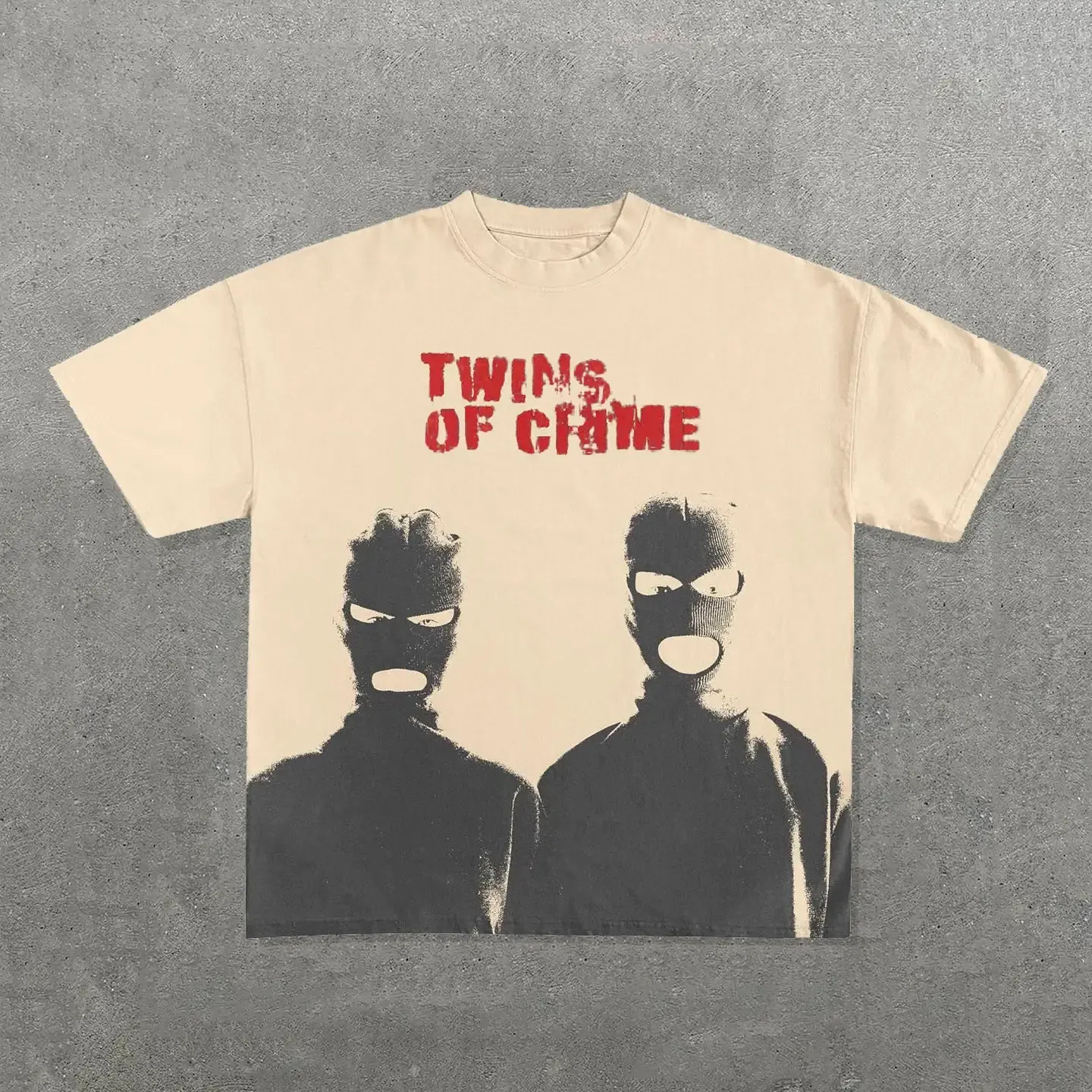 European and American fashion trend cartoon print oversized T-shirt men's Y2K street Harajuku loose short-sleeved T-shirt