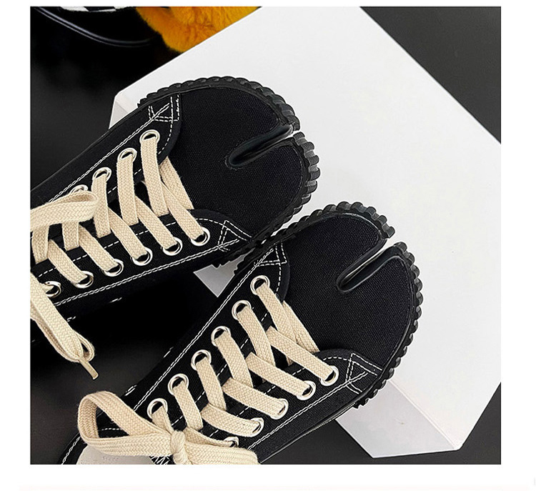 Tabi Sneakers Split Toe Mary Janes Canvas Women's