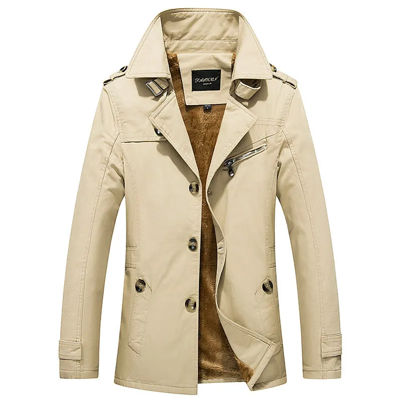 Maxct &Men's Mid-Length Light Coat
