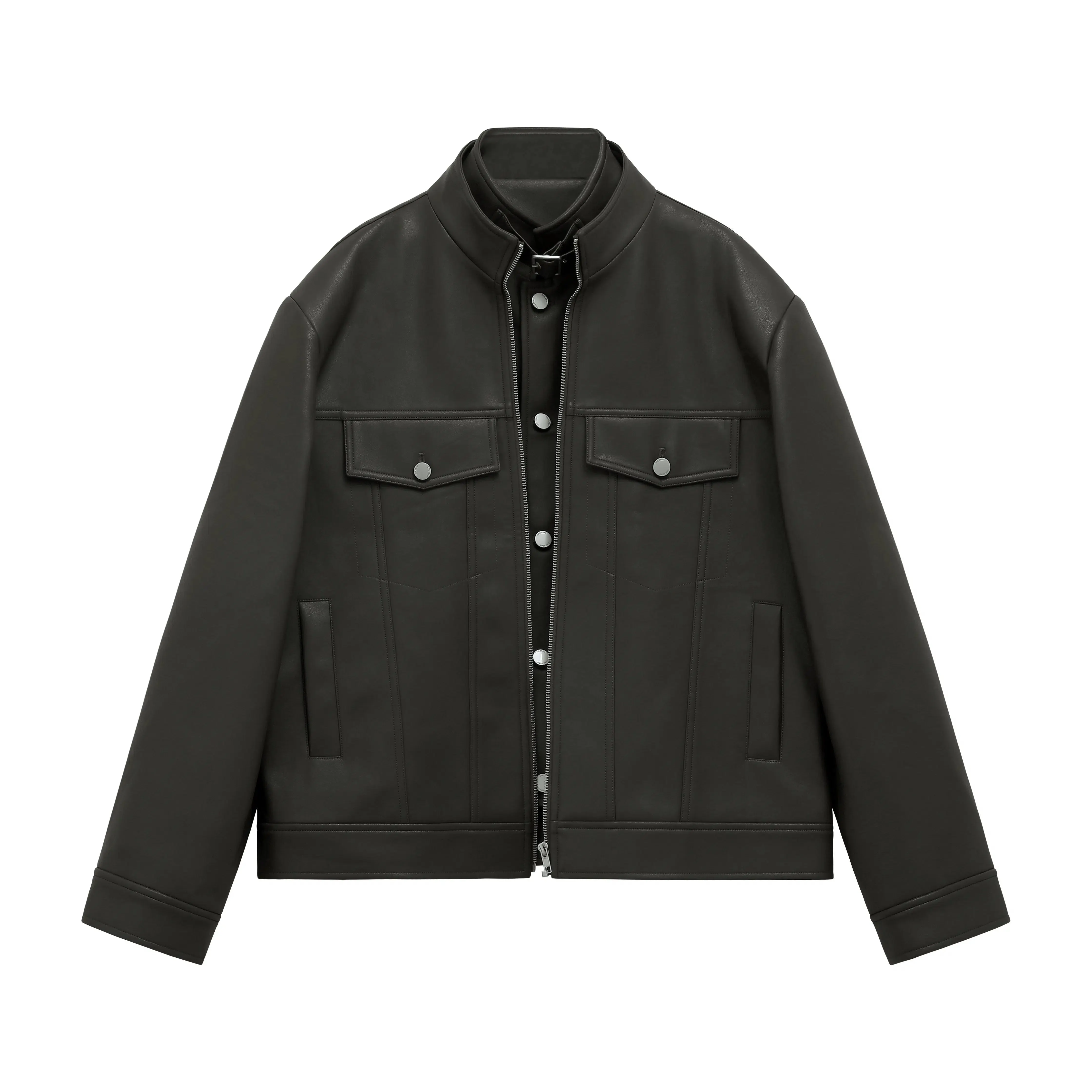 Maxct Two-piece Short Leather Jacket