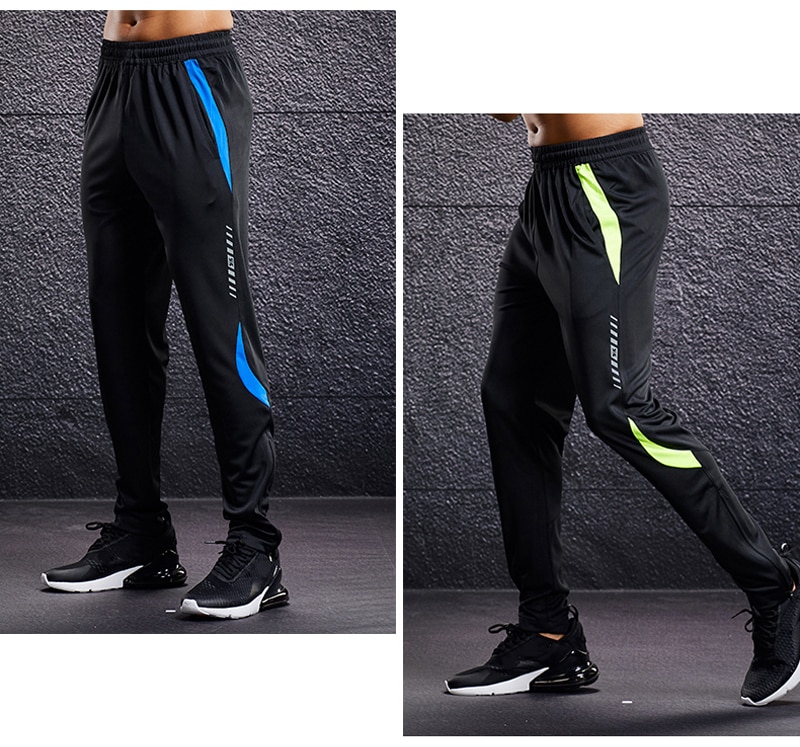 Men's Zipper Pocket Sport Pants: Running. Soccer. and Fitness - true deals club