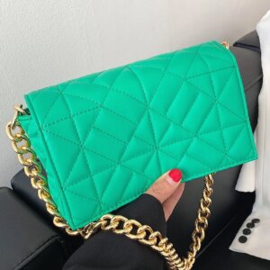 Bag For Love - Minimalist Quilted Flap Square Bag - Women Maxct Bags