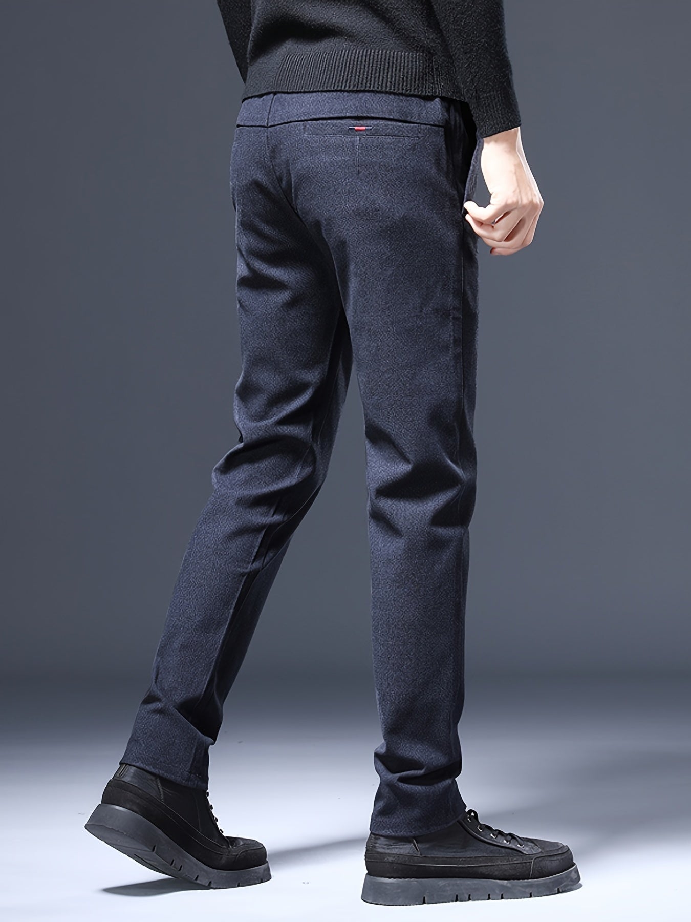 Men's Business Casual Pants Straight Leg Slim Stretch Trousers