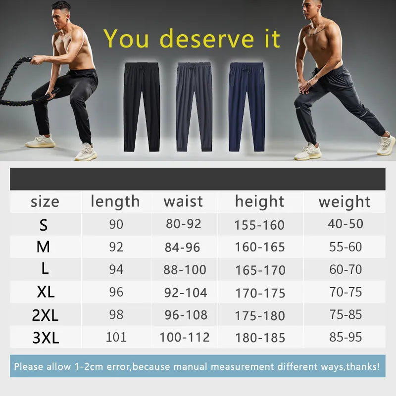 Men's Quick Dry Sports Workout Leggings with Zipper Pockets Maxct