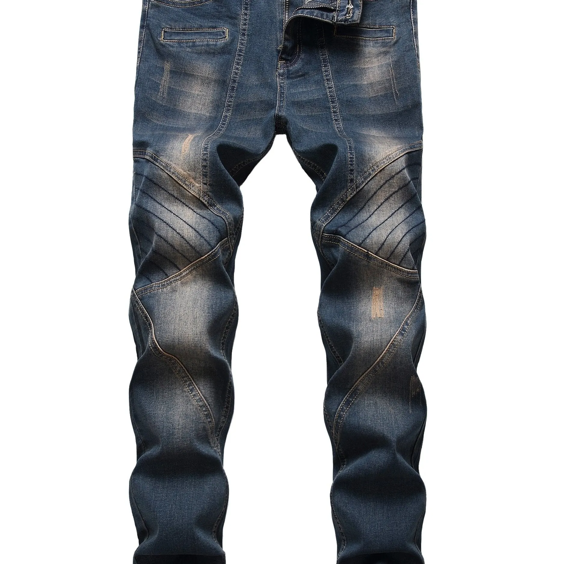 Maxct  Men's Skinny Denim Jeans With Trendy Designs