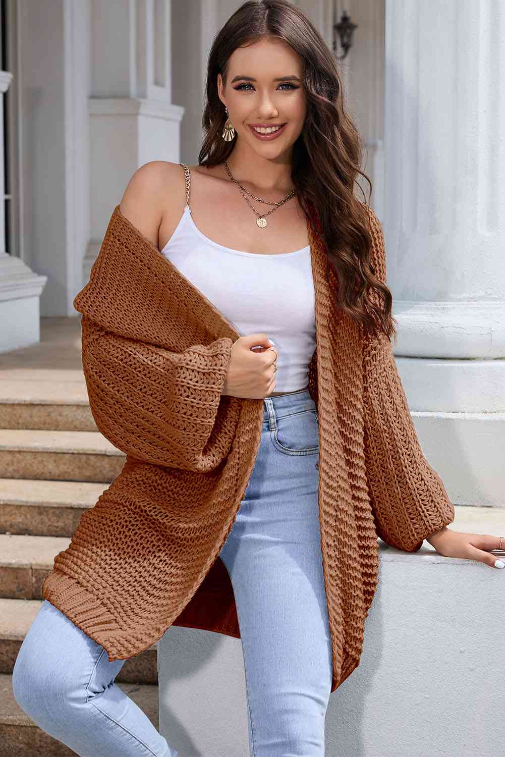 Maxct &Open Front Longline Cardigan
