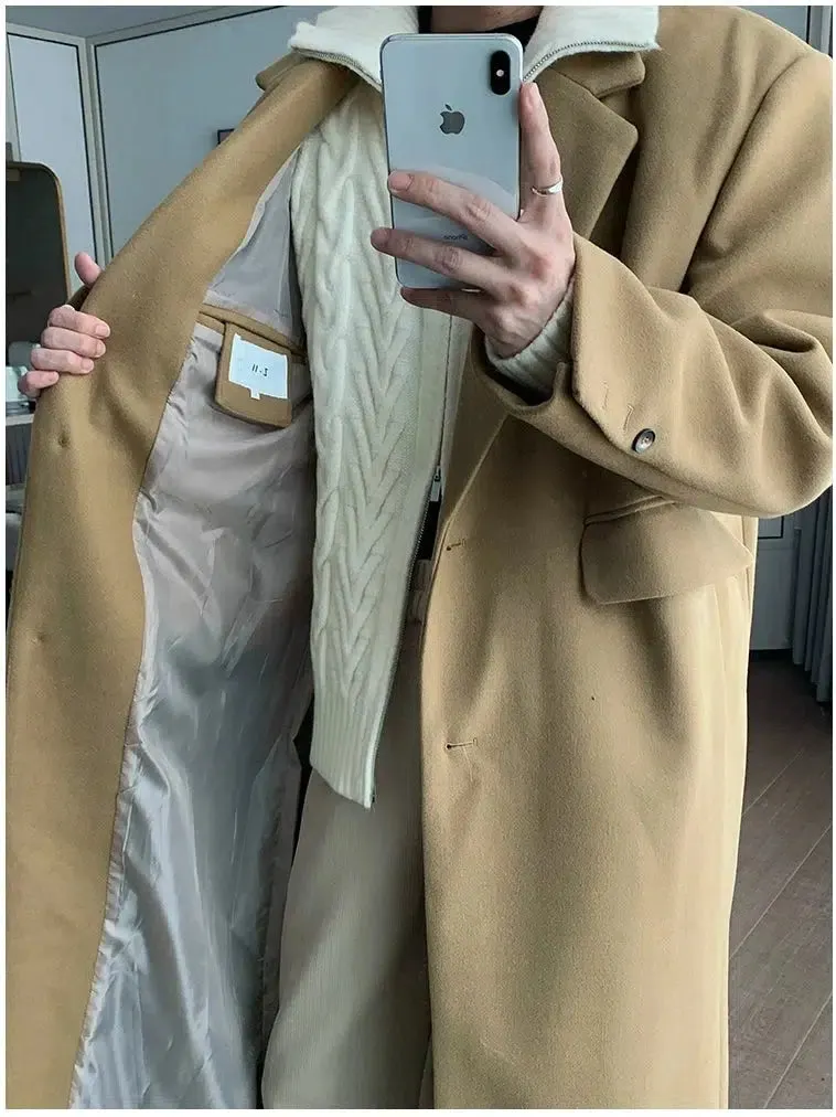 Maxct Mid-length Woolen Trench Coat