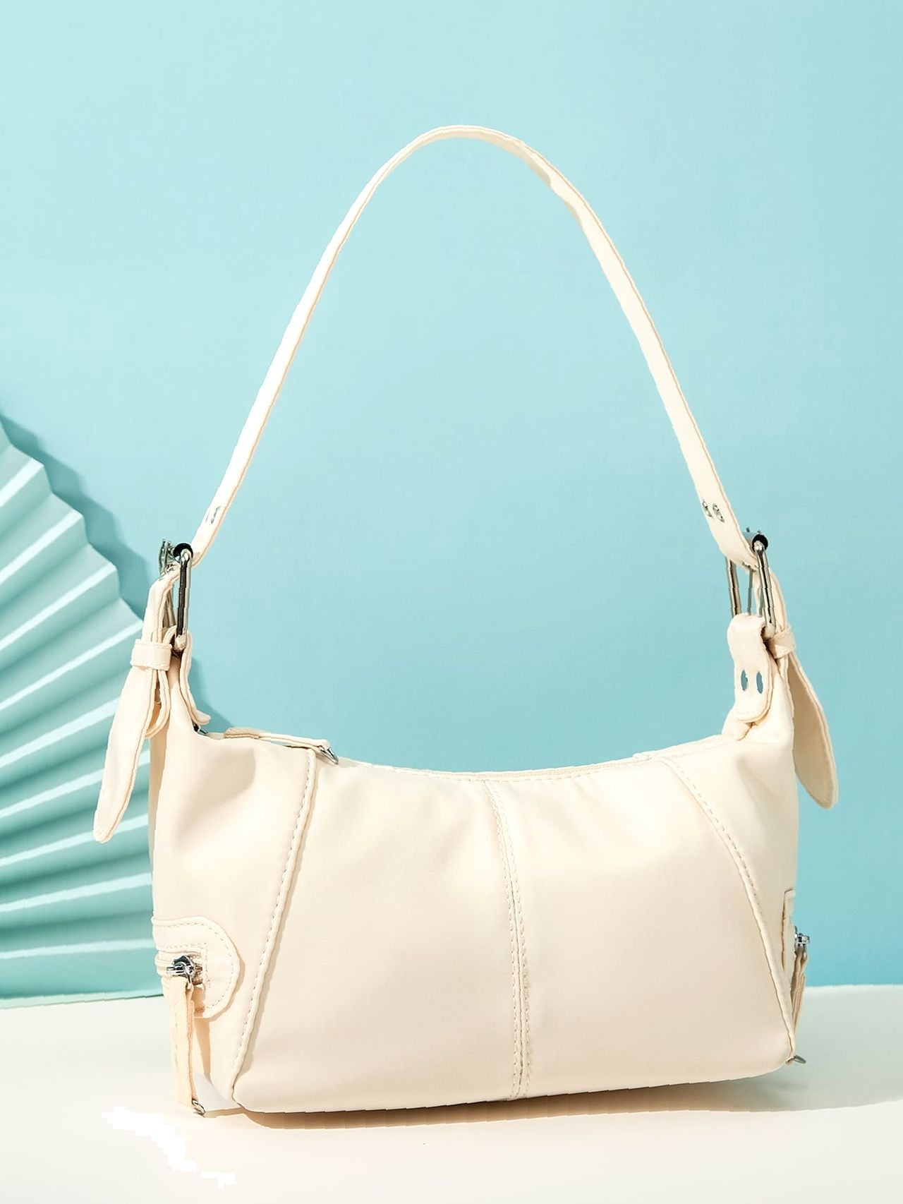 Bag For Love - Minimalist Zipper Baguette Bag  - Women Maxct Bags