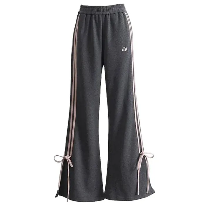 Bow Side Stripe Sweatpants Maxct